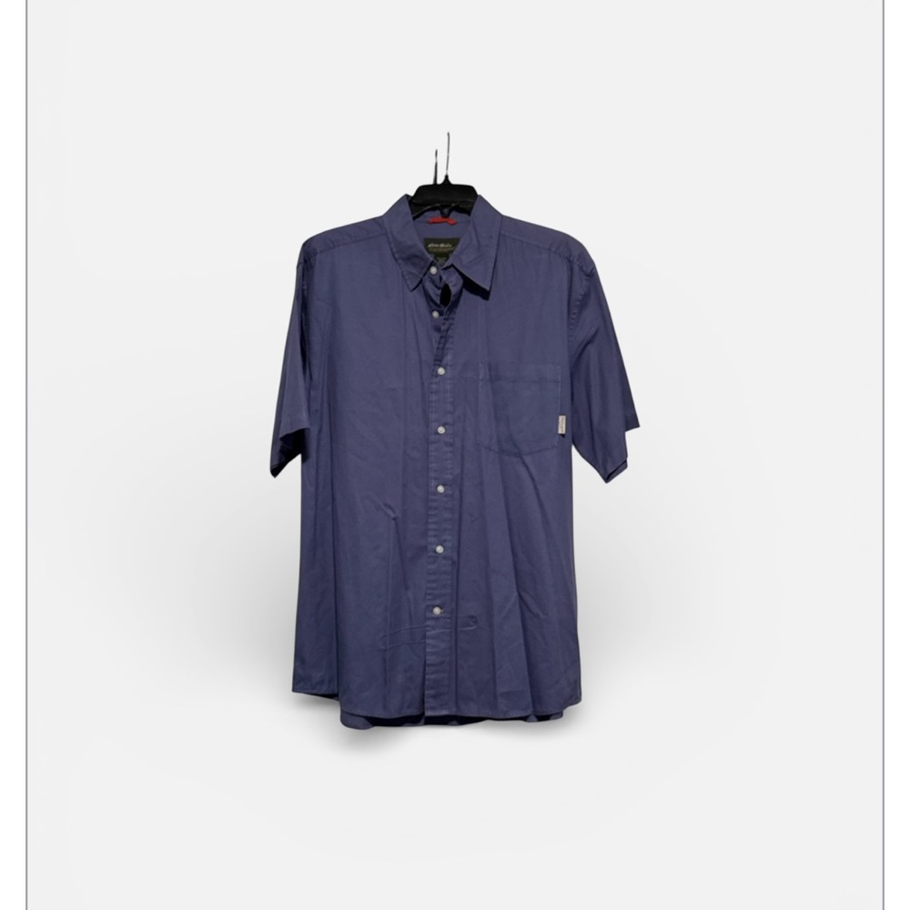Eddie Bauer Men's Blue Short Sleeve Shirt